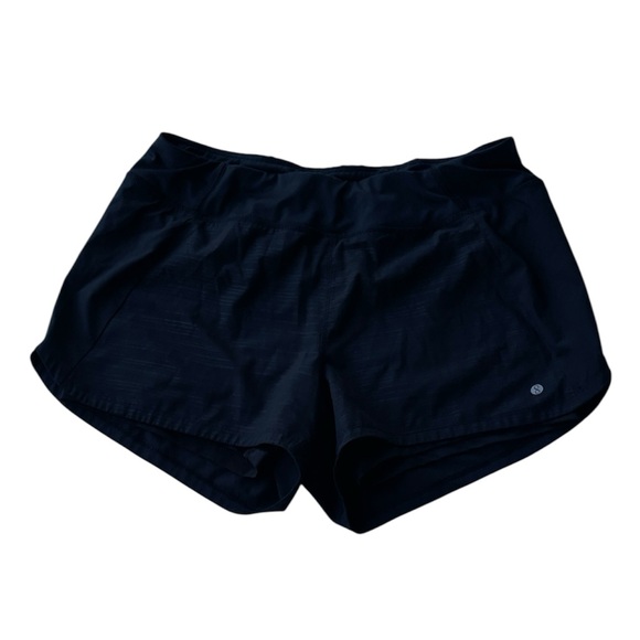 LAYER 8 BLACK QWIC-DRY ATHLETIC SHORTS BUILT IN SHORTS UNDERNEATH SIZE MEDIUM - Picture 1 of 6